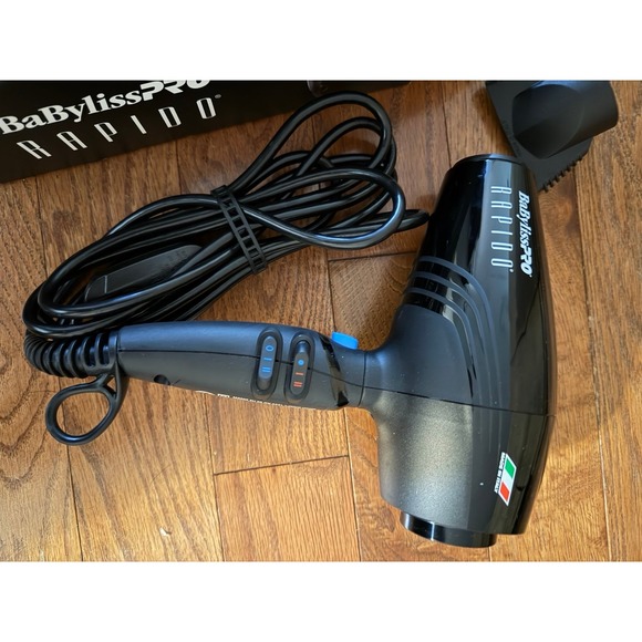 BabylissPro Rapido Hairdryer - open box - black - Picture 2 of 4
